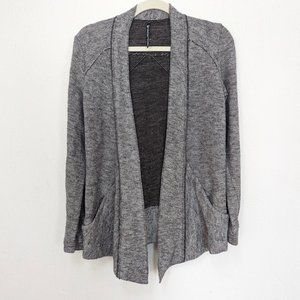 Kuhl Women's Brown-Gray Nova Wrap Open Front Wool Blend Cardigan Sweater Size S